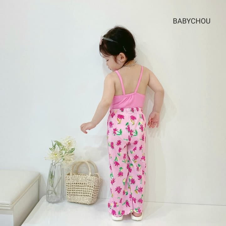 Babychou - Korean Children Fashion - #magicofchildhood - Flower Pleats Pants - 6