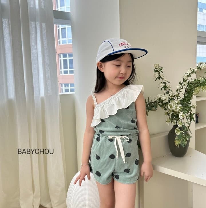 Babychou - Korean Children Fashion - #todddlerfashion - Apple Jumpsuit - 12
