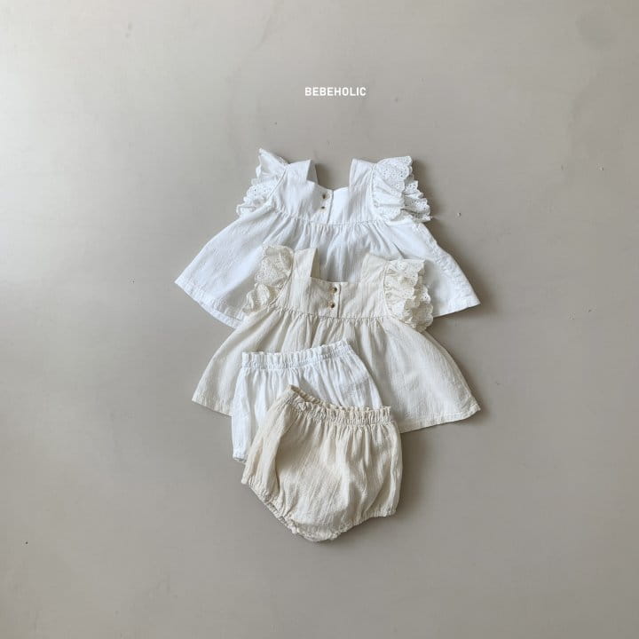 Bebe Holic - Korean Baby Fashion - #babyboutique - Ink Top Bottom Set - 7