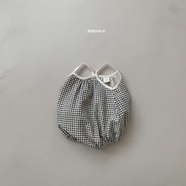 Bebe Holic - Korean Baby Fashion - #babyboutique - Check Sleeveless Bodysuit - 11