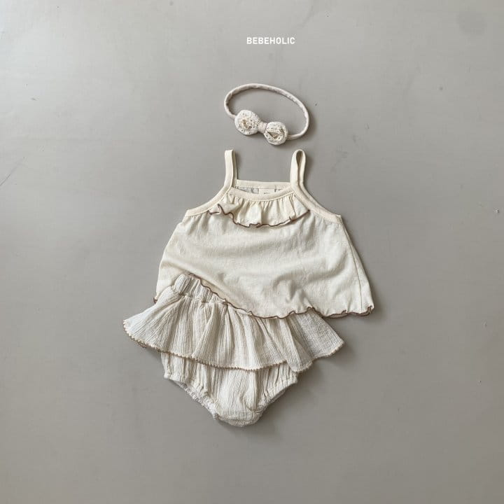 Bebe Holic - Korean Baby Fashion - #babyfashion - Shirring Sleeveless - 3