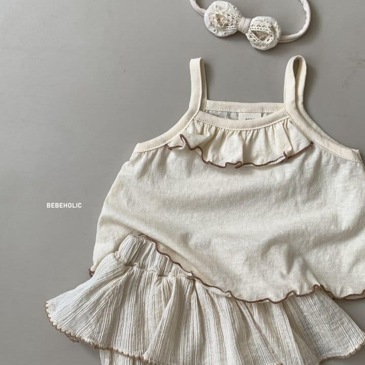 Bebe Holic - Korean Baby Fashion - #babyfashion - Shirring Sleeveless - 4