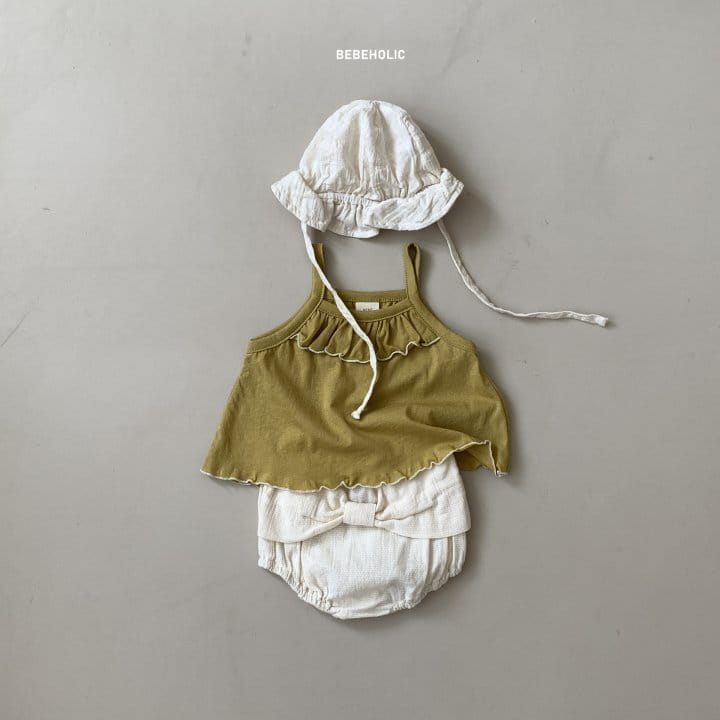 Bebe Holic - Korean Baby Fashion - #babygirlfashion - Shirring Sleeveless - 5
