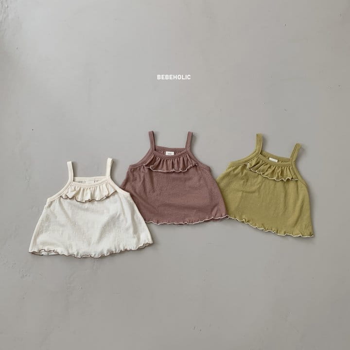 Bebe Holic - Korean Baby Fashion - #babyoutfit - Shirring Sleeveless - 9