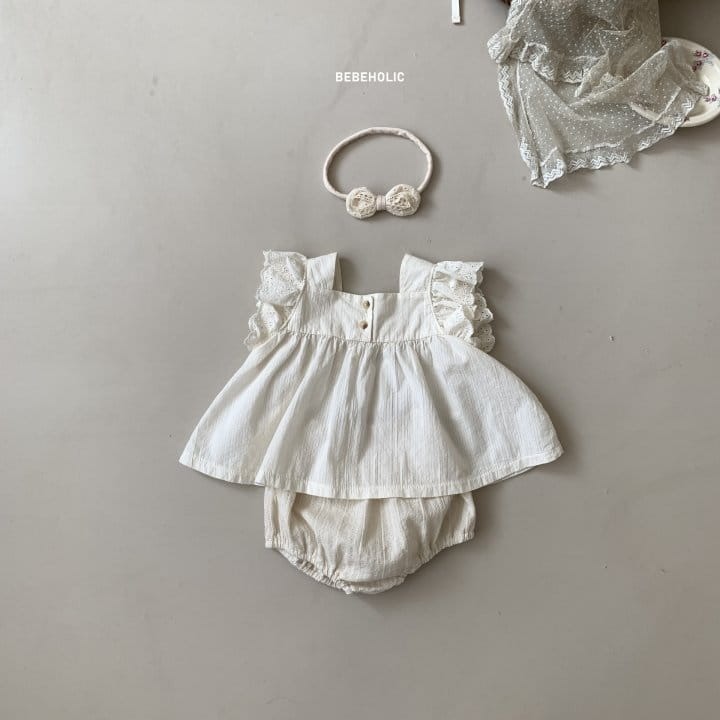 Bebe Holic - Korean Baby Fashion - #babywear - Ink Top Bottom Set - 3