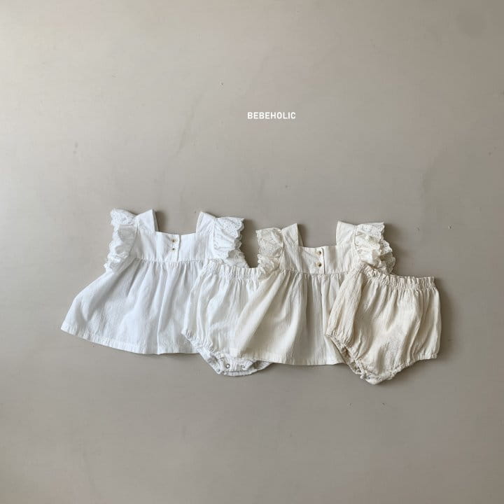 Bebe Holic - Korean Baby Fashion - #onlinebabyshop - Ink Top Bottom Set - 5