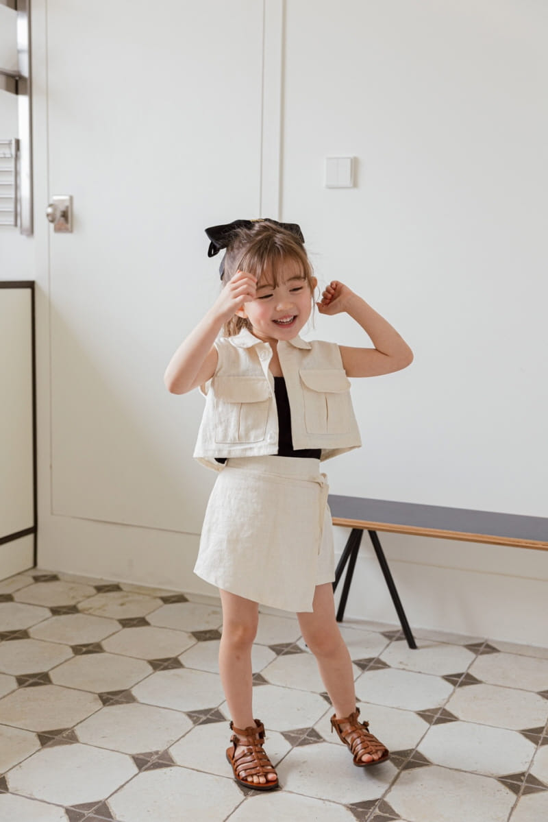 Berry Berry - Korean Children Fashion - #discoveringself - Linen VESt - 3
