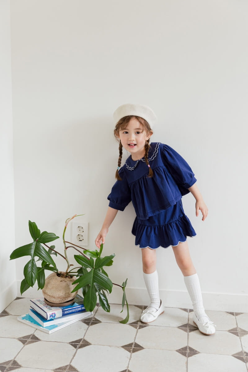 Berry Berry - Korean Children Fashion - #kidsshorts - Scalup Top Bottom Set - 7