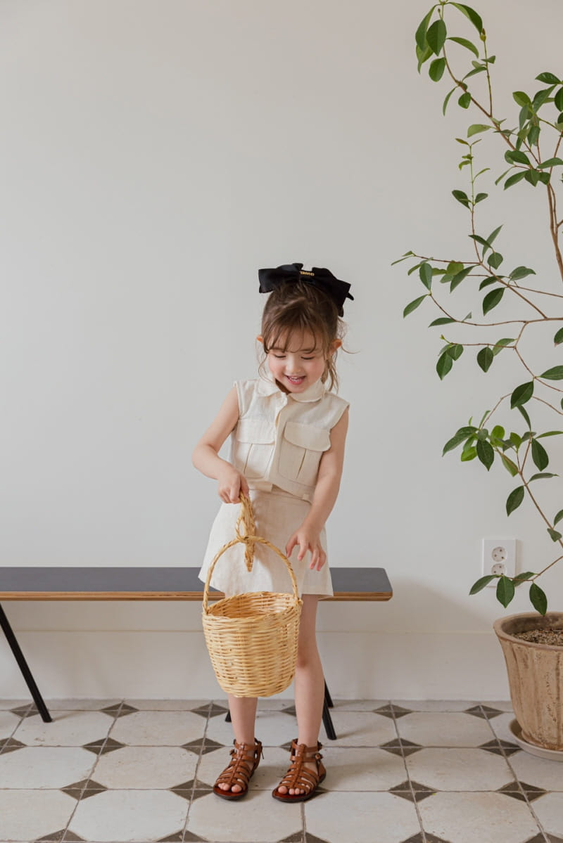 Berry Berry - Korean Children Fashion - #kidsshorts - Linen VESt - 5