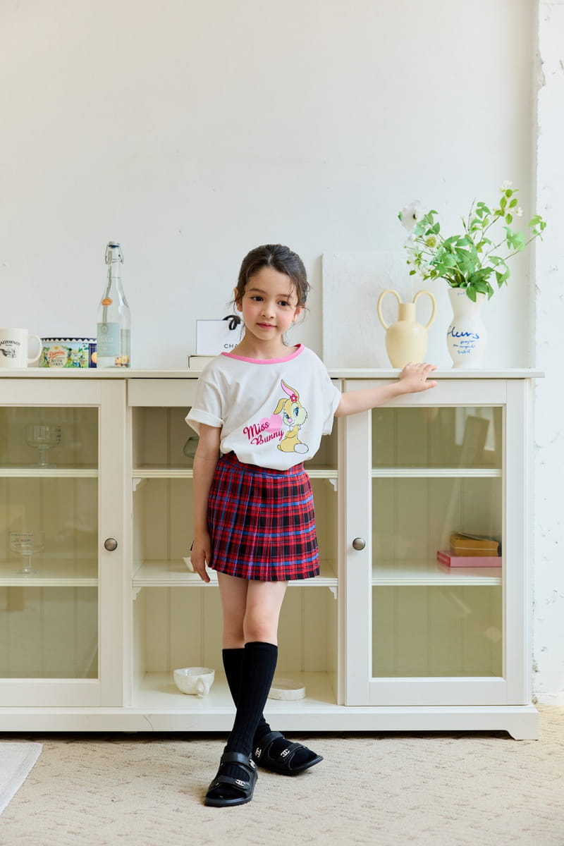 Berry Berry - Korean Children Fashion - #kidsshorts - Check Skirt - 3