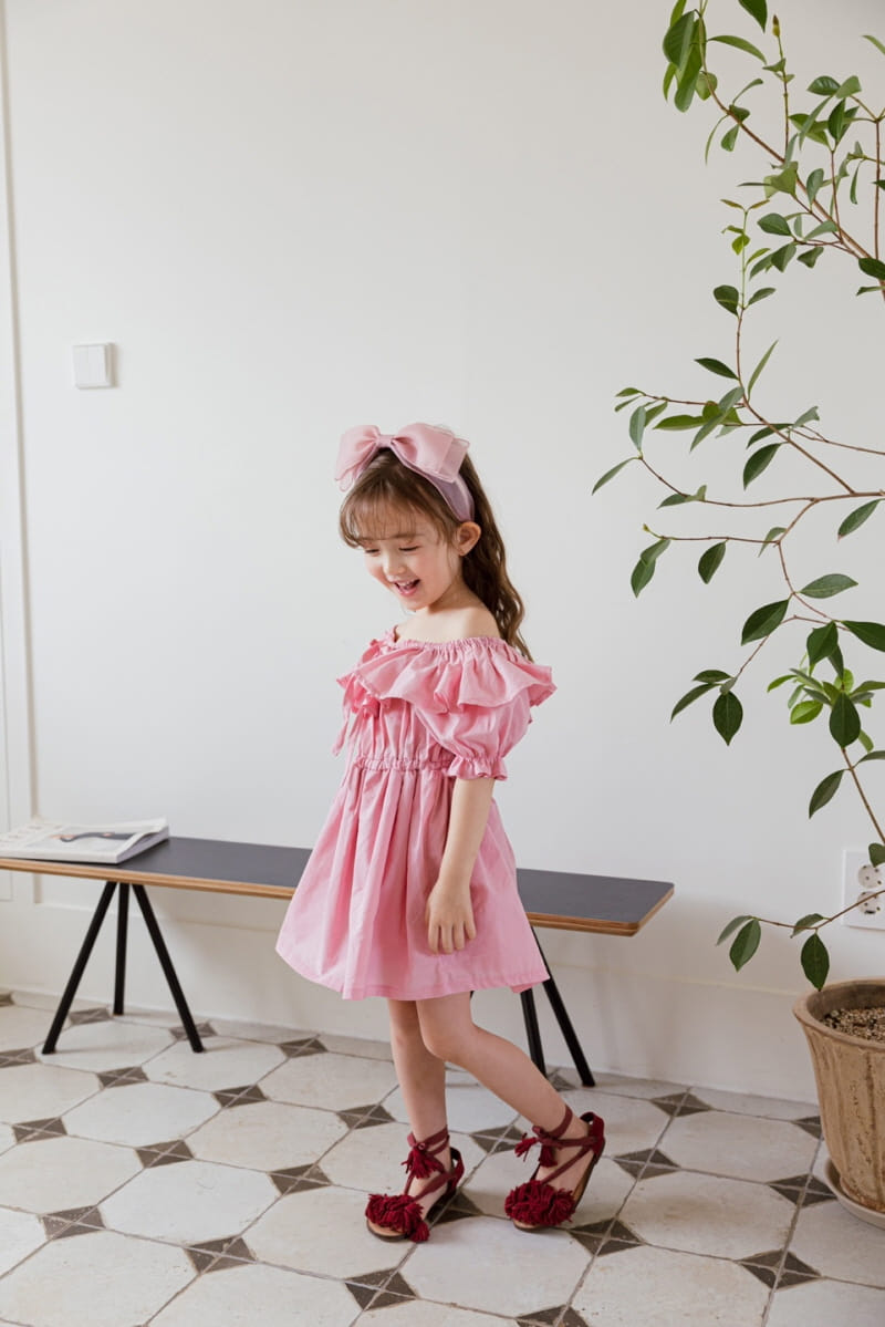 Berry Berry - Korean Children Fashion - #kidsstore - Off Shoulder One-piece - 11