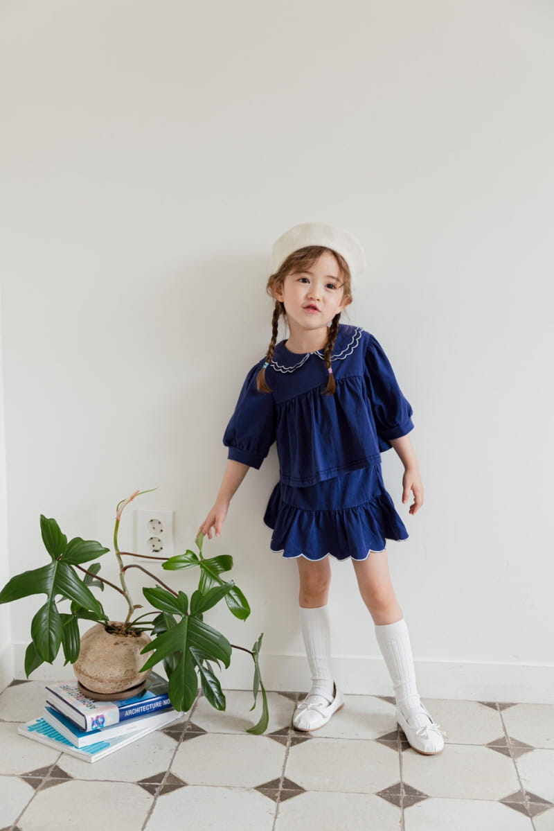 Berry Berry - Korean Children Fashion - #kidsstore - Scalup Top Bottom Set - 8