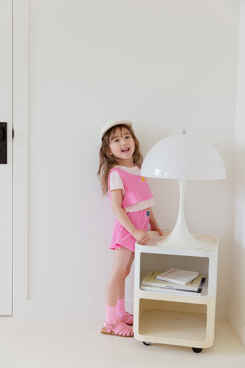 Berry Berry - Korean Children Fashion - #kidzfashiontrend - Smile Towel Top Bottom Set - 8
