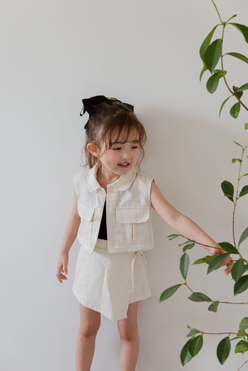 Berry Berry - Korean Children Fashion - #magicofchildhood - Linen VESt - 10