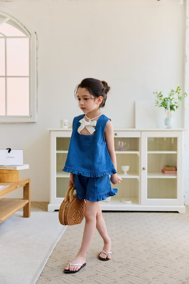 Berry Berry - Korean Children Fashion - #magicofchildhood - Joy Denim Top Bottom Set