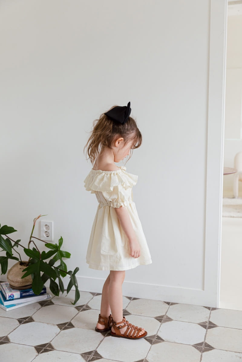 Berry Berry - Korean Children Fashion - #toddlerclothing - Off Shoulder One-piece - 3