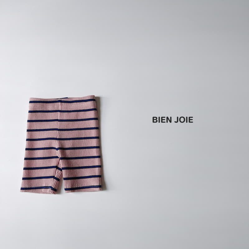 Bien Joie - Korean Children Fashion - #Kfashion4kids - Comma Stripes Leggings - 2
