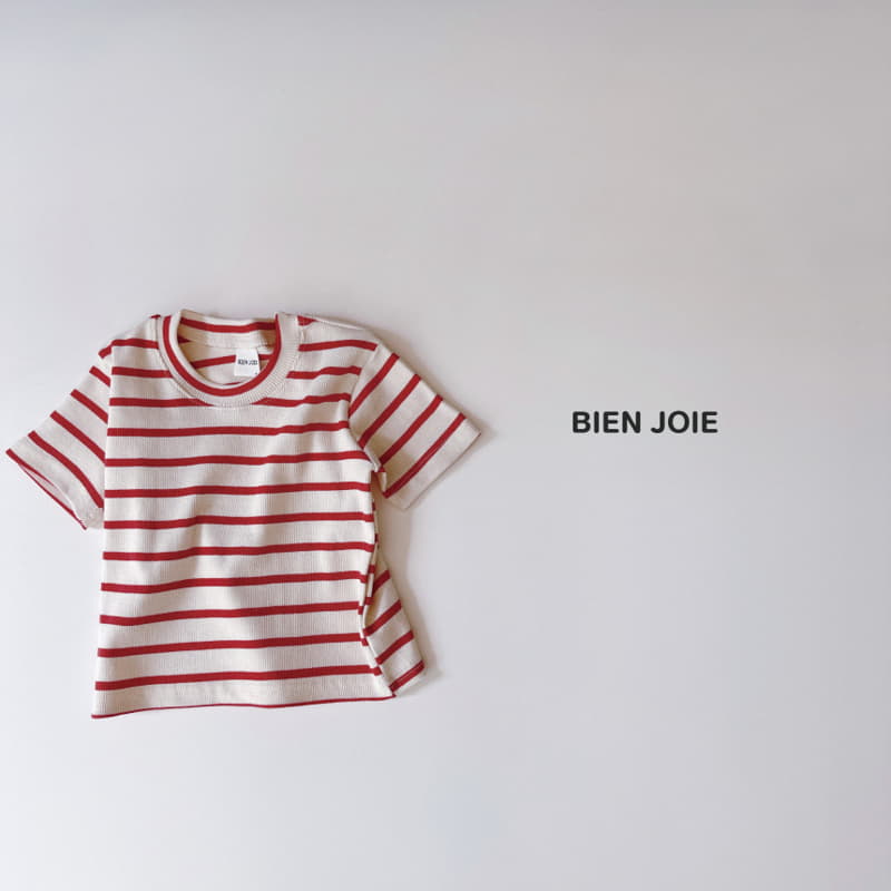 Bien Joie - Korean Children Fashion - #childrensboutique - Cookie Stripes Tee - 12