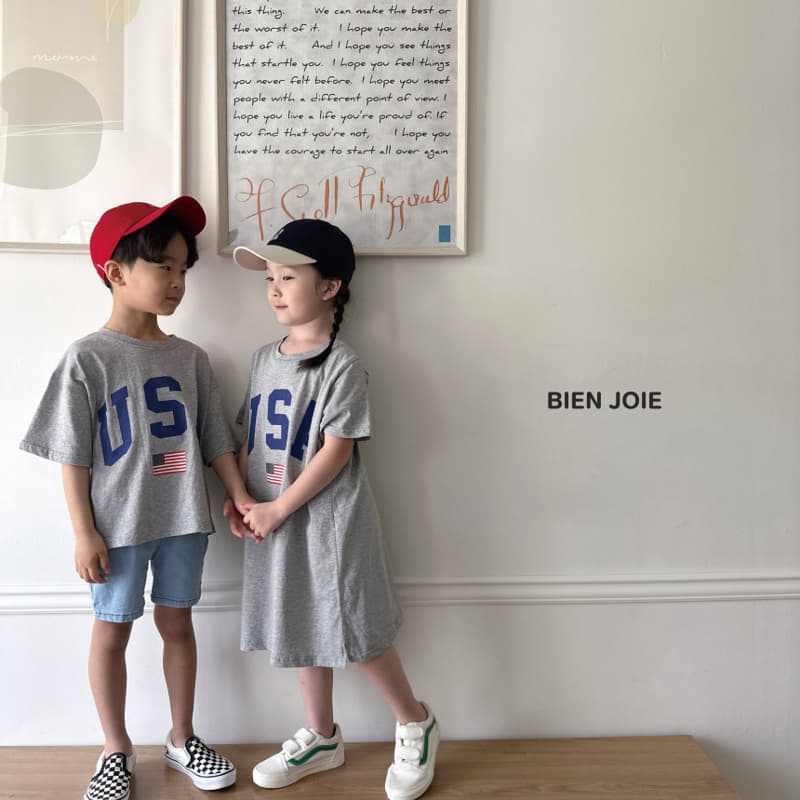 Bien Joie - Korean Children Fashion - #designkidswear - US Tee - 8