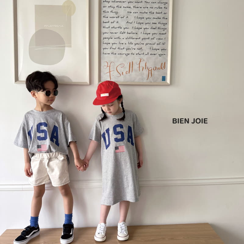 Bien Joie - Korean Children Fashion - #kidsstore - US Tee - 12