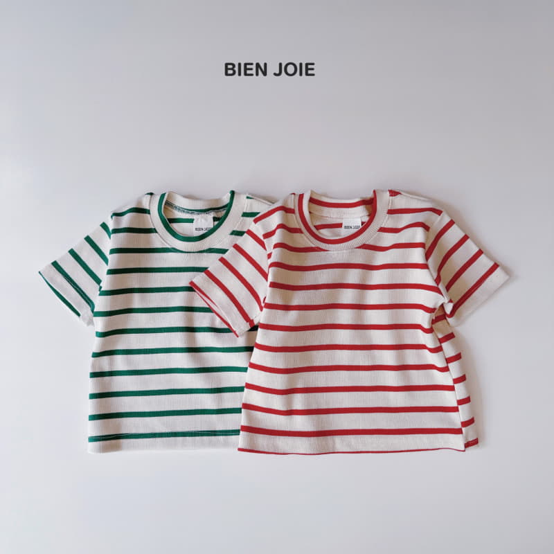 Bien Joie - Korean Children Fashion - #kidsstore - Cookie Stripes Tee