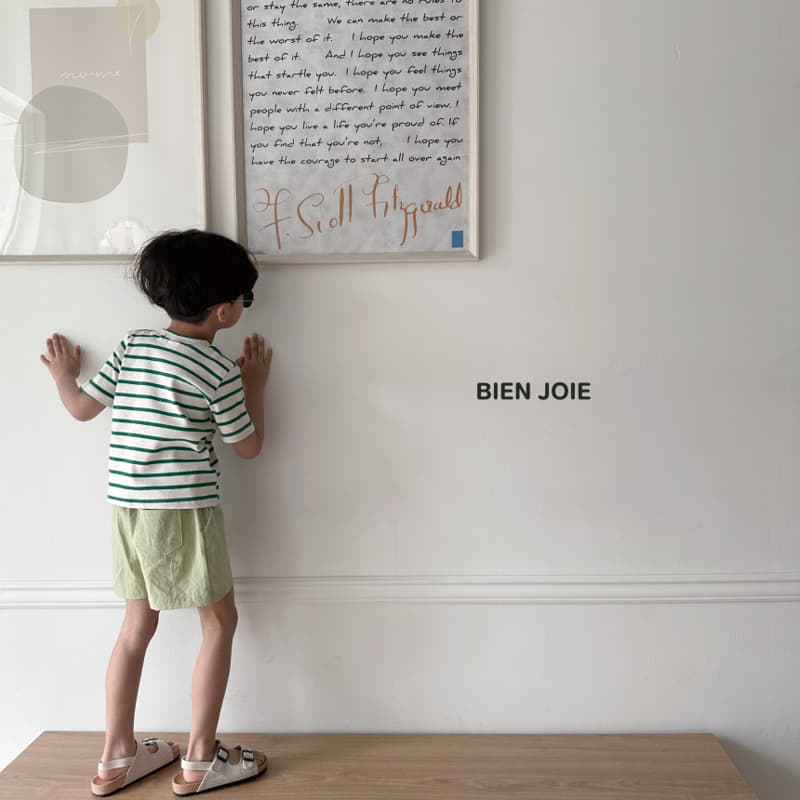 Bien Joie - Korean Children Fashion - #kidzfashiontrend - Cookie Stripes Tee - 2