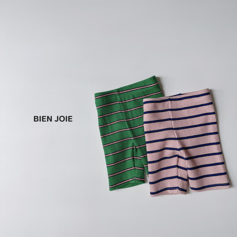 Bien Joie - Korean Children Fashion - #kidzfashiontrend - Comma Stripes Leggings