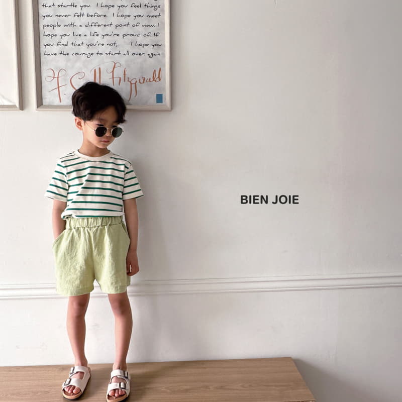 Bien Joie - Korean Children Fashion - #Kfashion4kids - Cookie Stripes Tee - 4