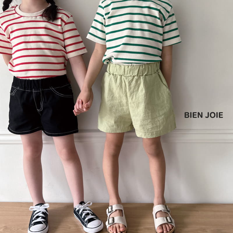 Bien Joie - Korean Children Fashion - #todddlerfashion - Cookie Stripes Tee - 8