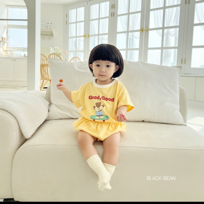 Black Bean - Korean Baby Fashion - #babyfashion - Good Day Bebe Top Bottom Set