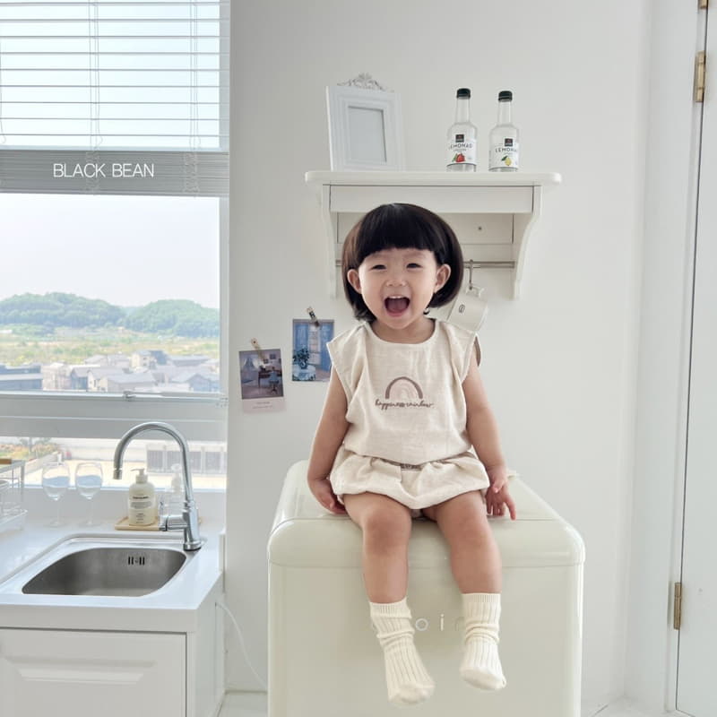 Black Bean - Korean Baby Fashion - #babyfever - Hans Bebe Top Bottom Set - 6