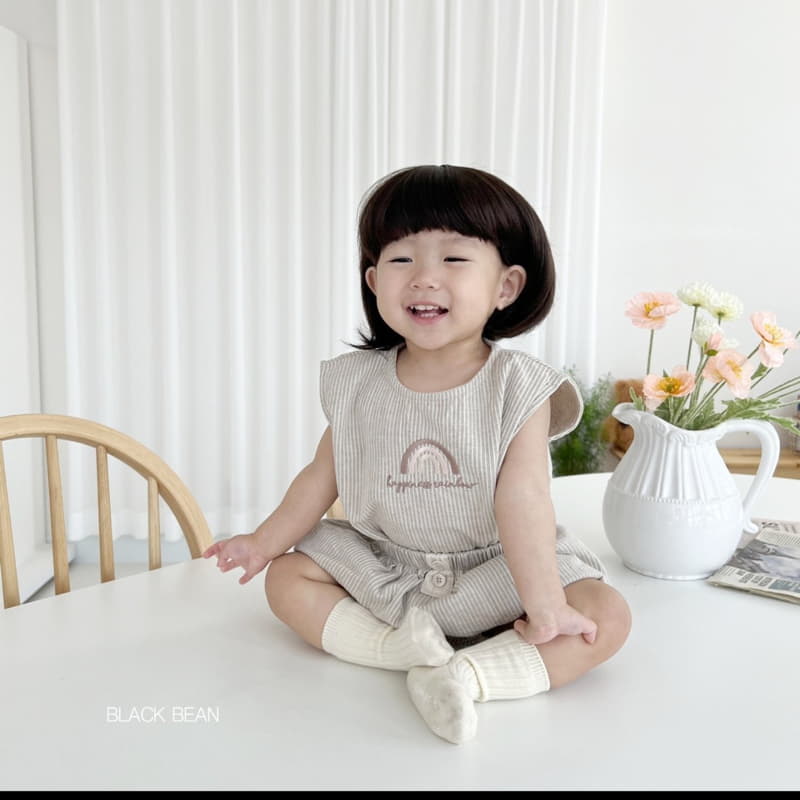 Black Bean - Korean Baby Fashion - #babylifestyle - Hans Bebe Top Bottom Set - 8