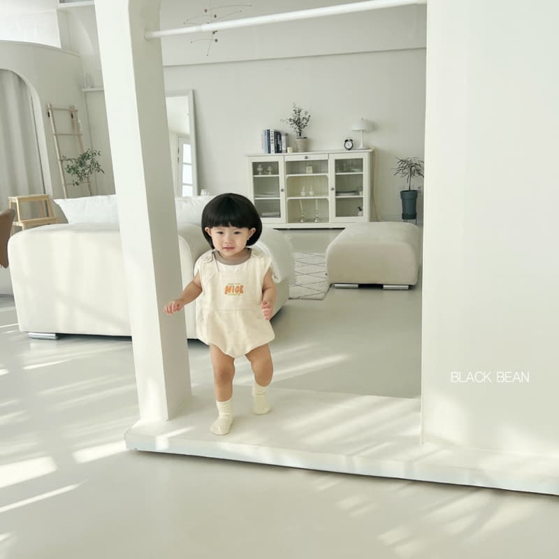 Black Bean - Korean Baby Fashion - #babylifestyle - Just Bebe Dungarees Top Set - 7