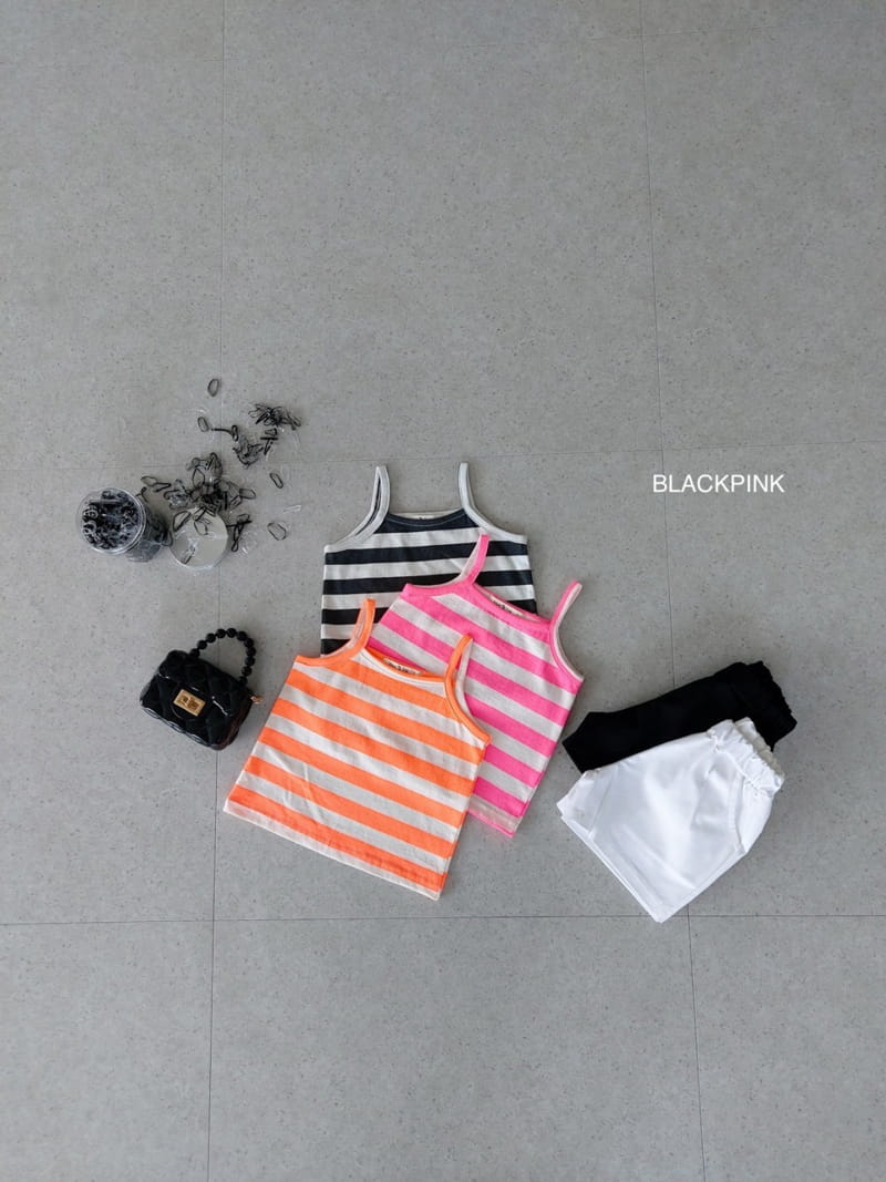 Black Pink - Korean Children Fashion - #childofig - Ppappiyong Sleeveless - 2