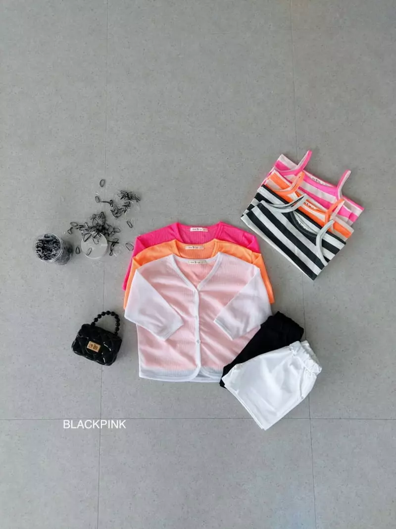 Black Pink - Korean Children Fashion - #childofig - See Through Cardigan