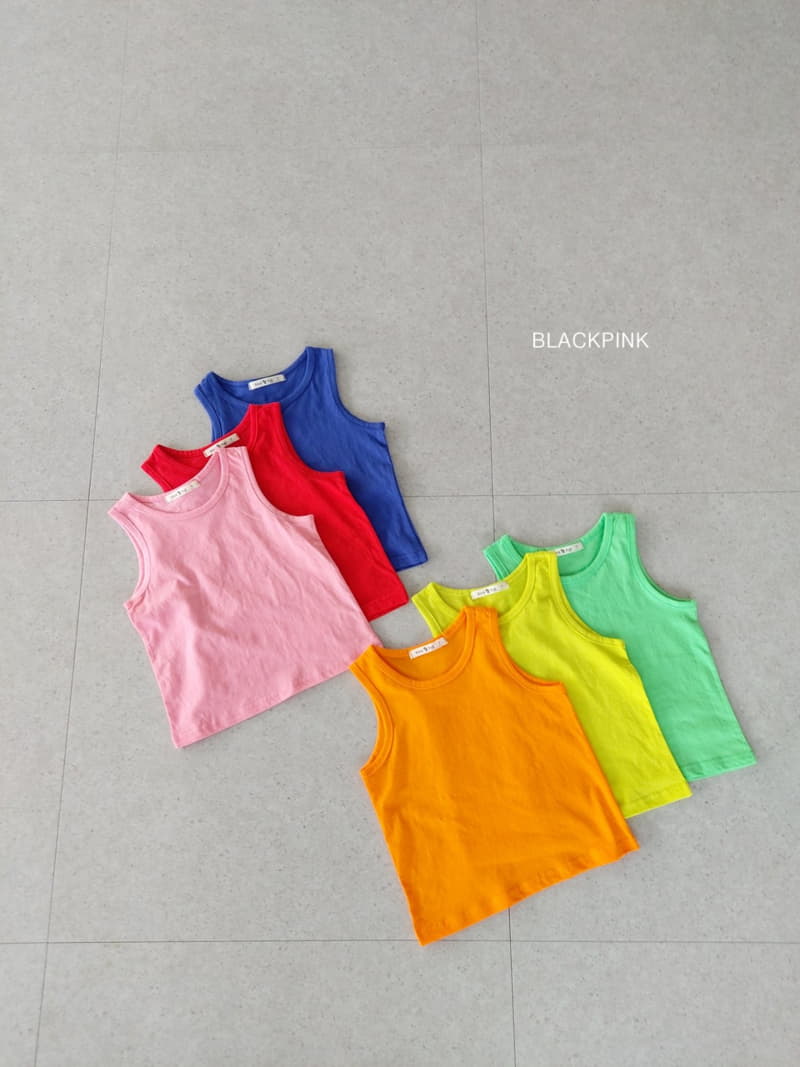 Black Pink - Korean Children Fashion - #designkidswear - Basic Sleeveless - 10