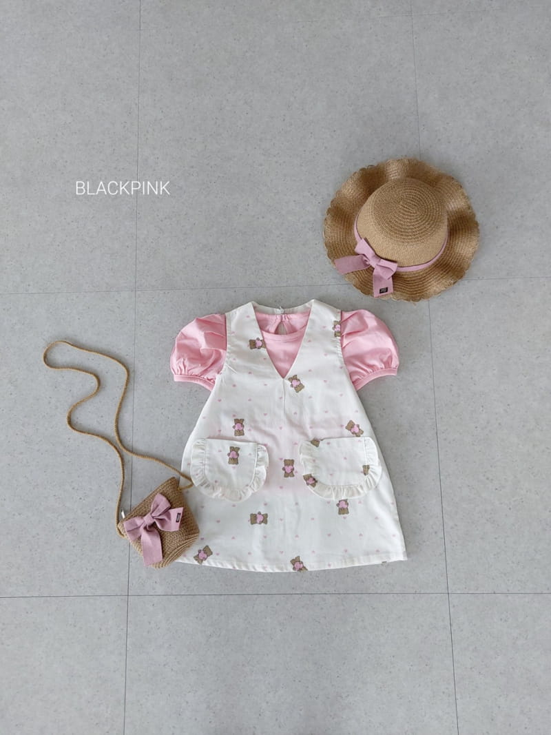 Black Pink - Korean Children Fashion - #designkidswear - Joy Puff Tee - 12