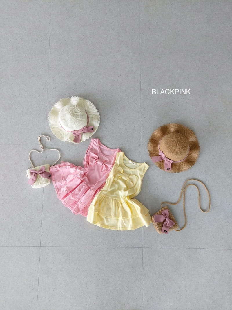 Black Pink - Korean Children Fashion - #discoveringself - Calira Ribbon Ribbon One-piece