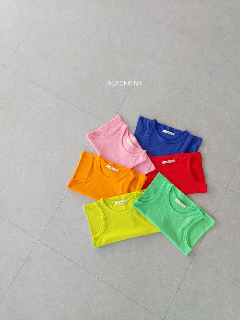 Black Pink - Korean Children Fashion - #fashionkids - Basic Sleeveless - 12