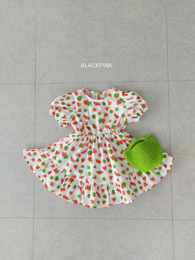 Black Pink - Korean Children Fashion - #kidsstore - Water Melon One-piece - 5