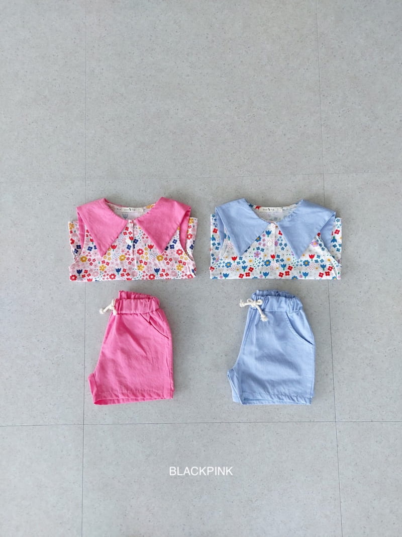 Black Pink - Korean Children Fashion - #kidsstore - Sweet Collar Tee - 3