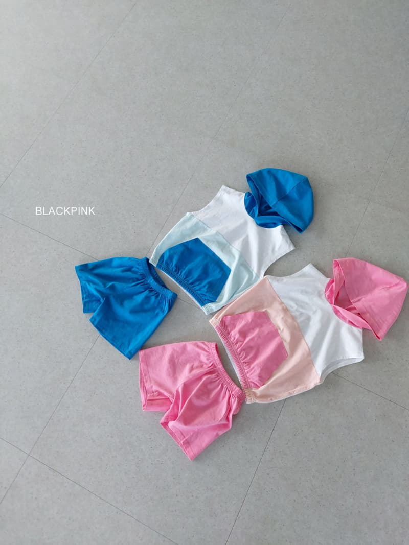 Black Pink - Korean Children Fashion - #kidzfashiontrend - Mogan Sleeveless Hoody Top Bottom Set - 10