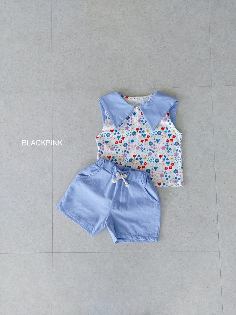 Black Pink - Korean Children Fashion - #kidsstore - Sweet Collar Tee - 4