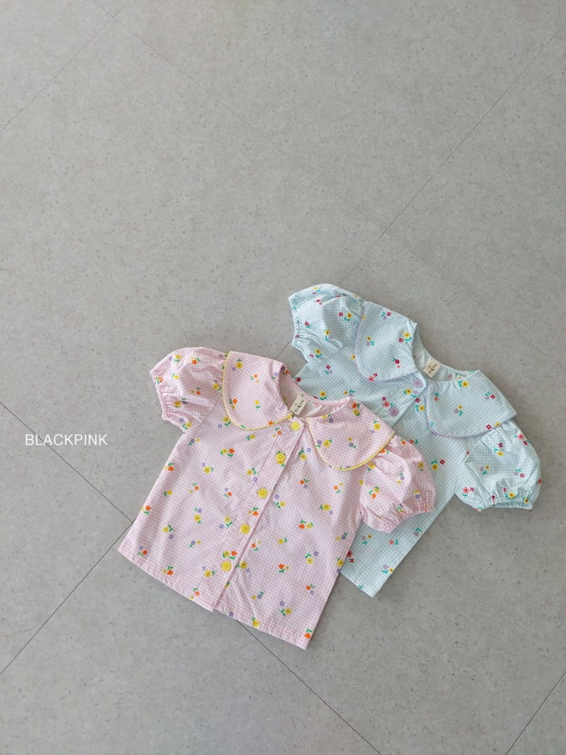 Black Pink - Korean Children Fashion - #kidzfashiontrend - Candy Me Pping Stripes Blouse - 2