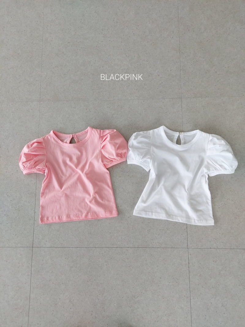 Black Pink - Korean Children Fashion - #littlefashionista - Joy Puff Tee - 3