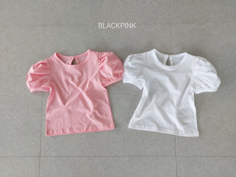 Black Pink - Korean Children Fashion - #littlefashionista - Joy Puff Tee - 4