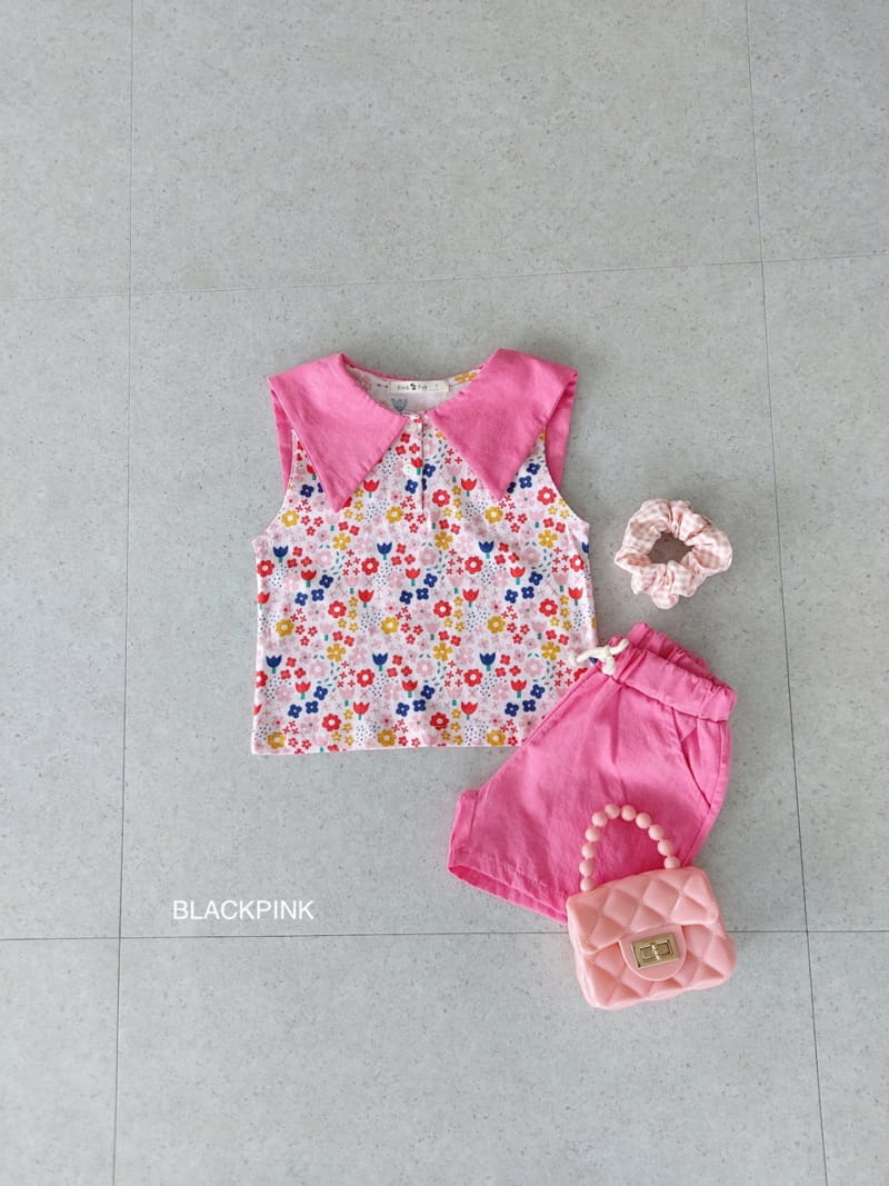 Black Pink - Korean Children Fashion - #minifashionista - Sweet Collar Tee - 8