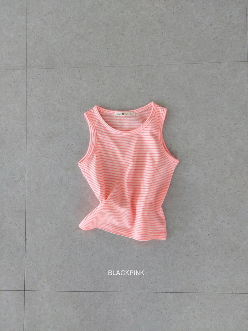 Black Pink - Korean Children Fashion - #prettylittlegirls - Stripes Sleeveless - 5