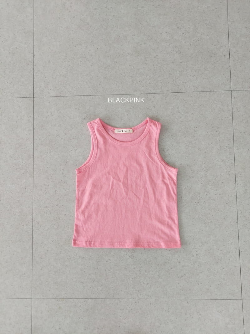 Black Pink - Korean Children Fashion - #stylishchildhood - Basic Sleeveless - 7