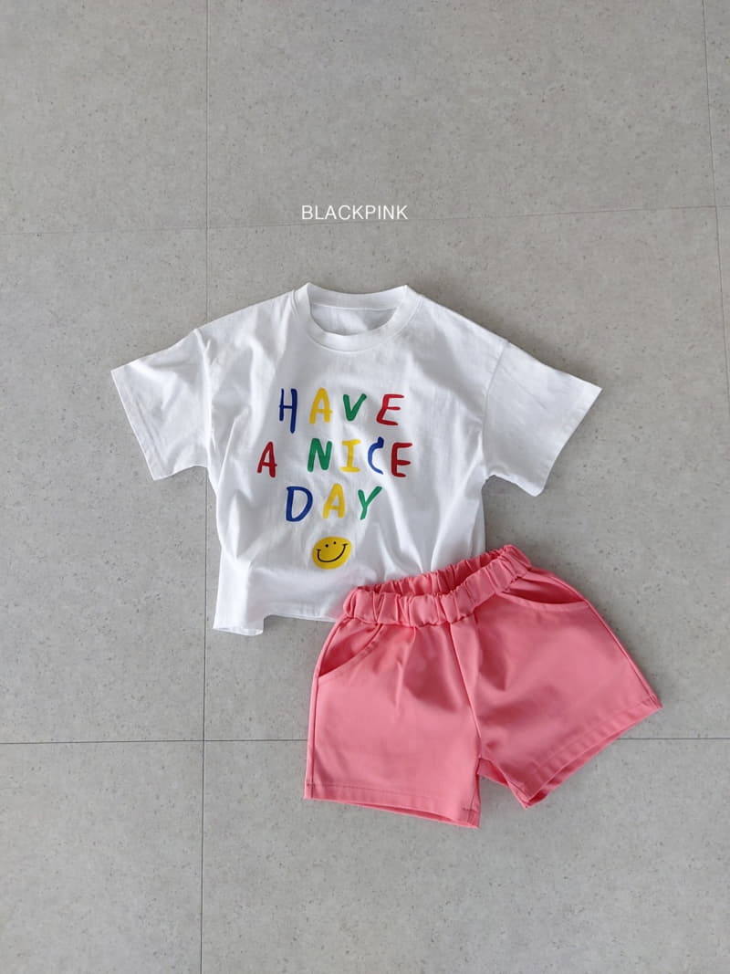 Black Pink - Korean Children Fashion - #todddlerfashion - Nice Day Tee - 7